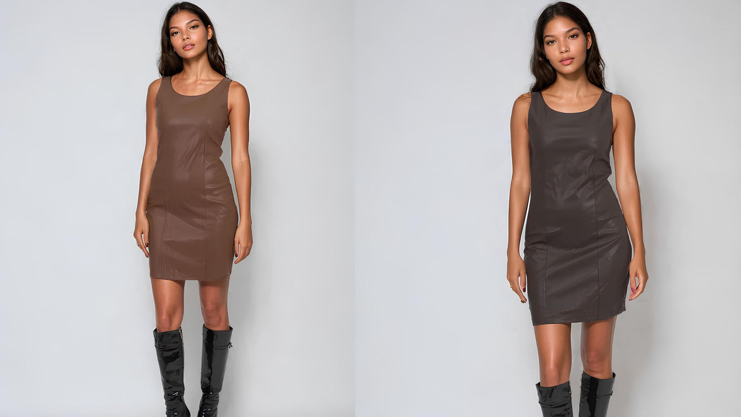 Kahverengi Deri Elbise Nasıl Kombinlenir?