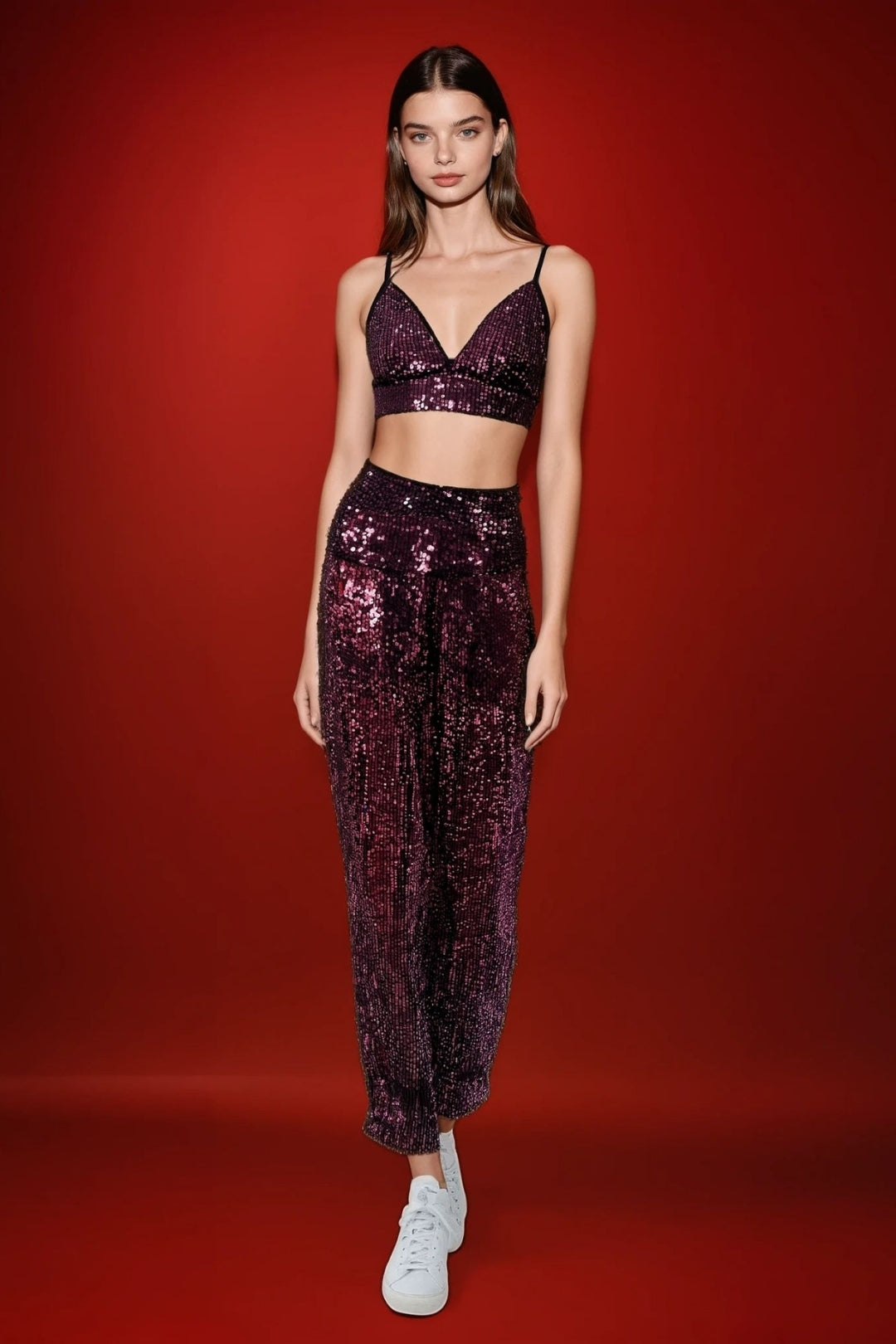 Bordo Pul Payet Pantolon