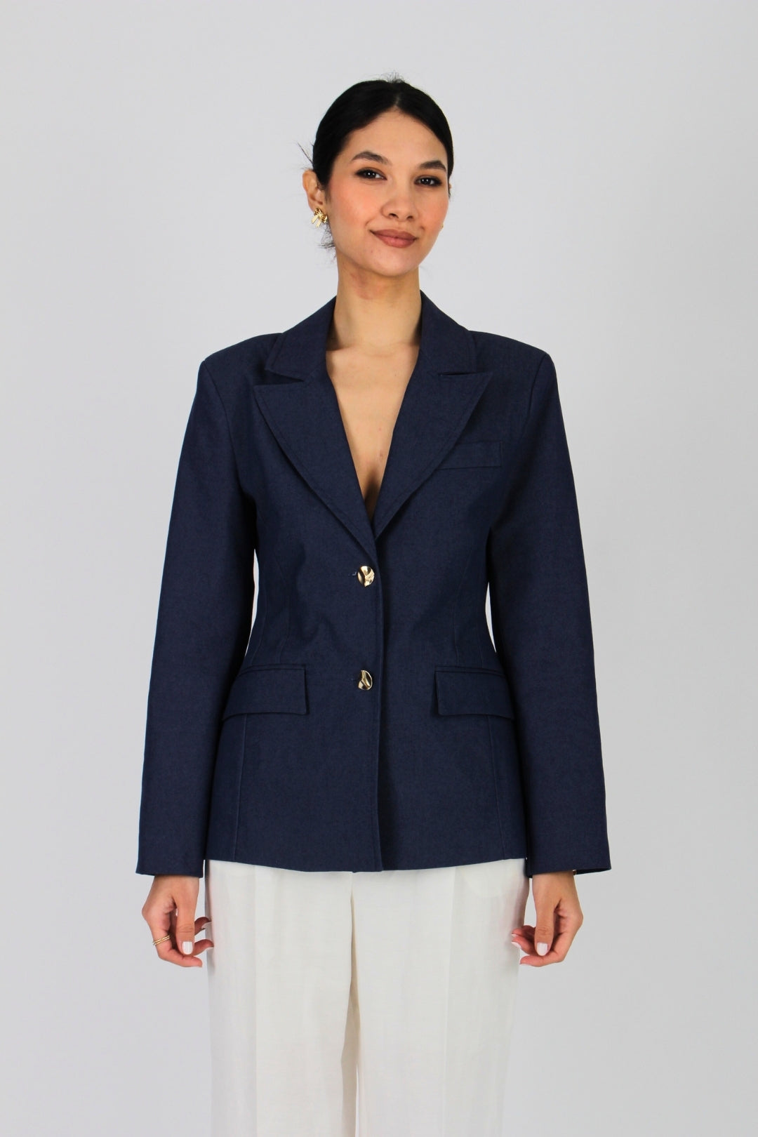 Denim Volanlı Ceket