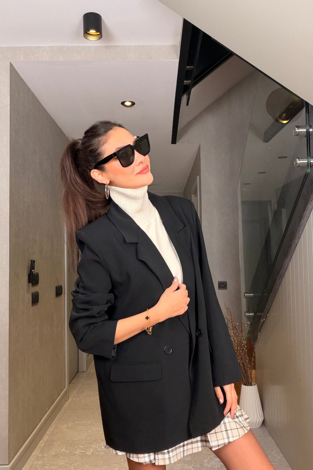 Siyah Oversize Ceket