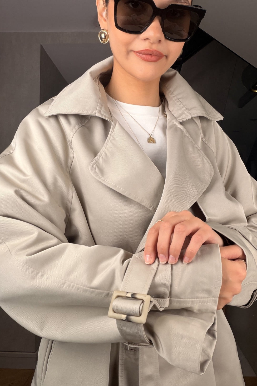 Taş Kısa Trençkot