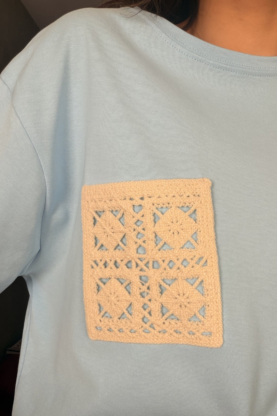 Bebe Mavi Makremeli Cepli Tshirt