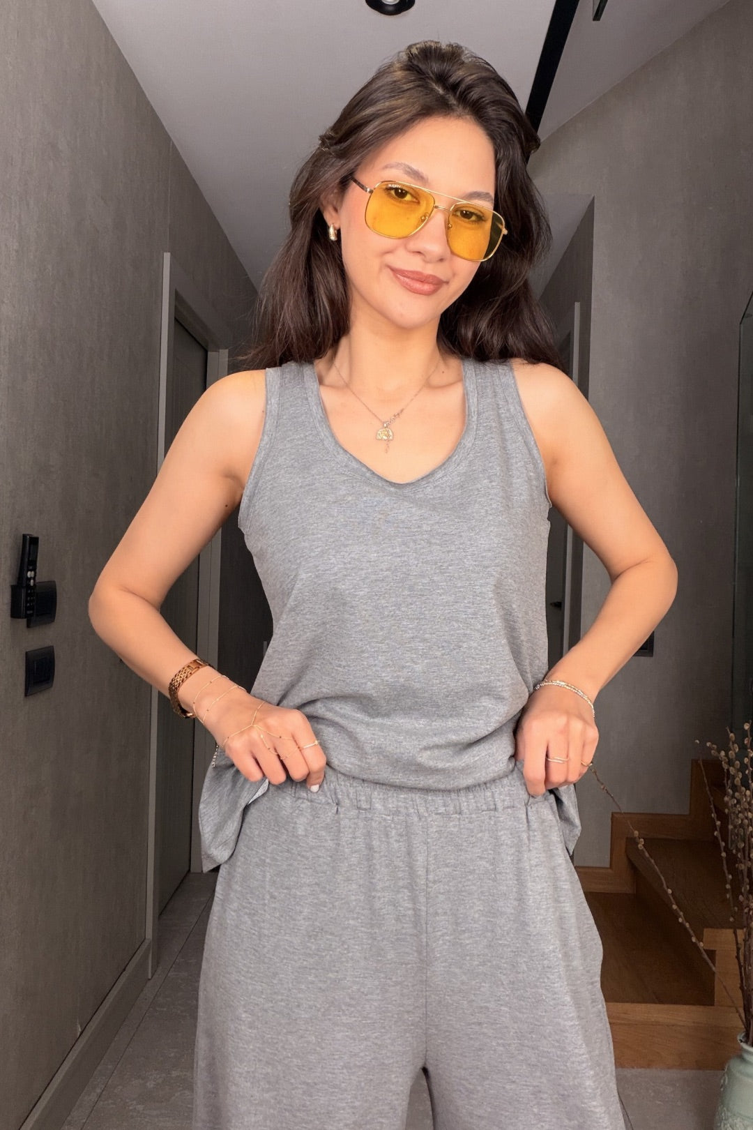 Gri Modal Atletli Takım