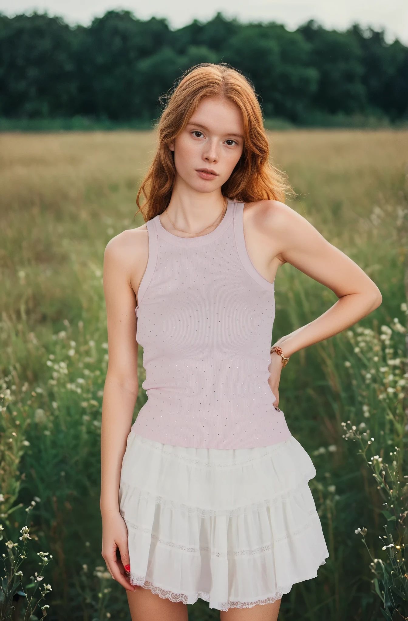 Pembe Sıfır Kol Taşlı atlet