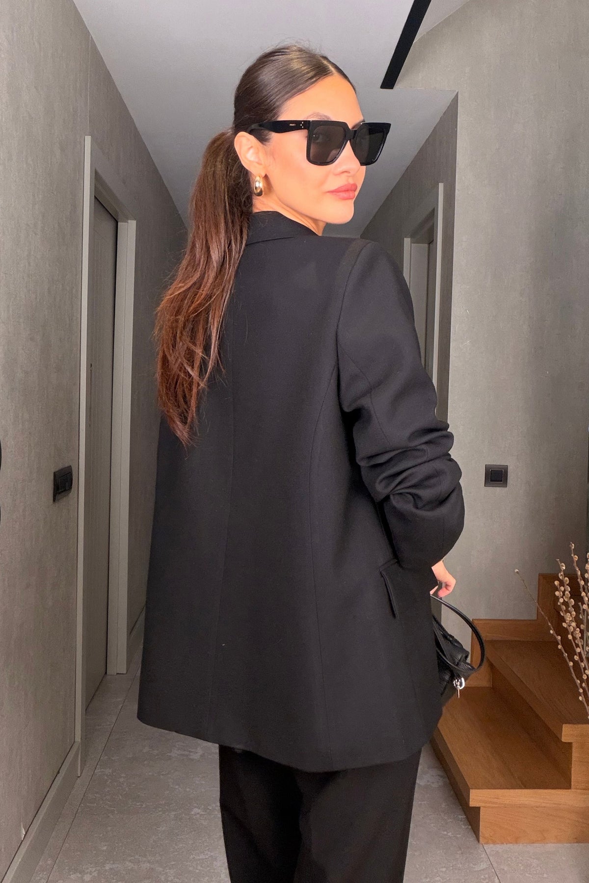 Siyah Oversize Ceket