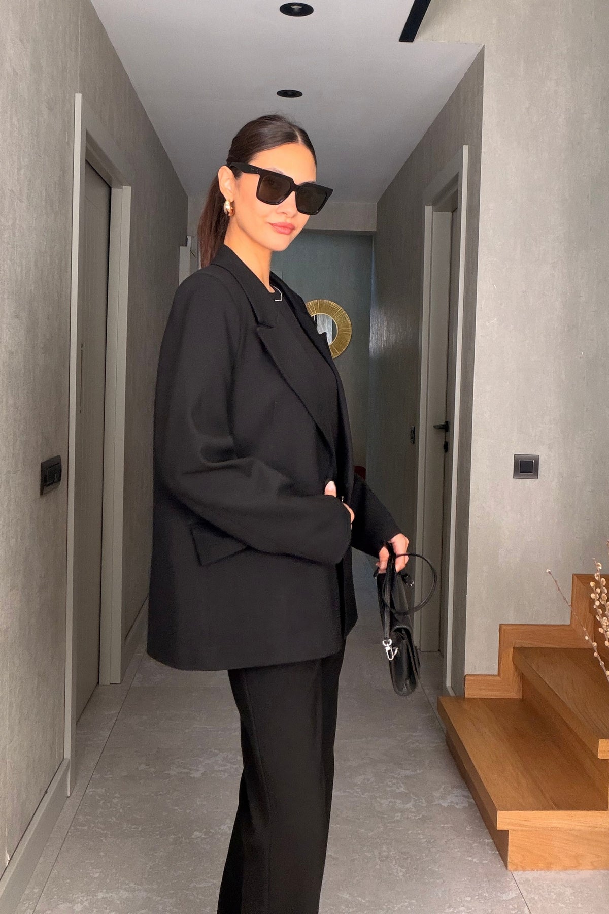Siyah Oversize Ceket