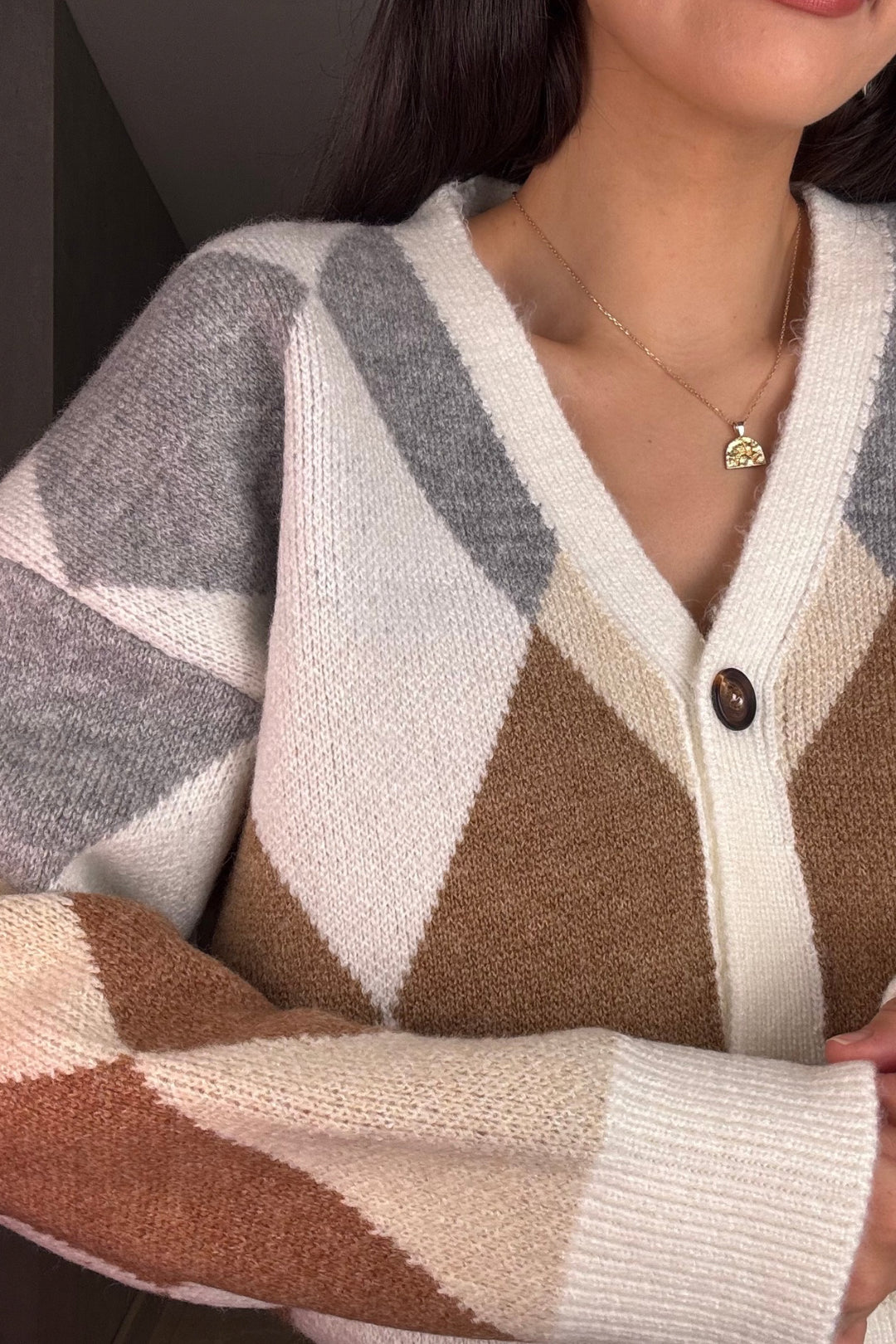 Baklava Desen Premium Hırka