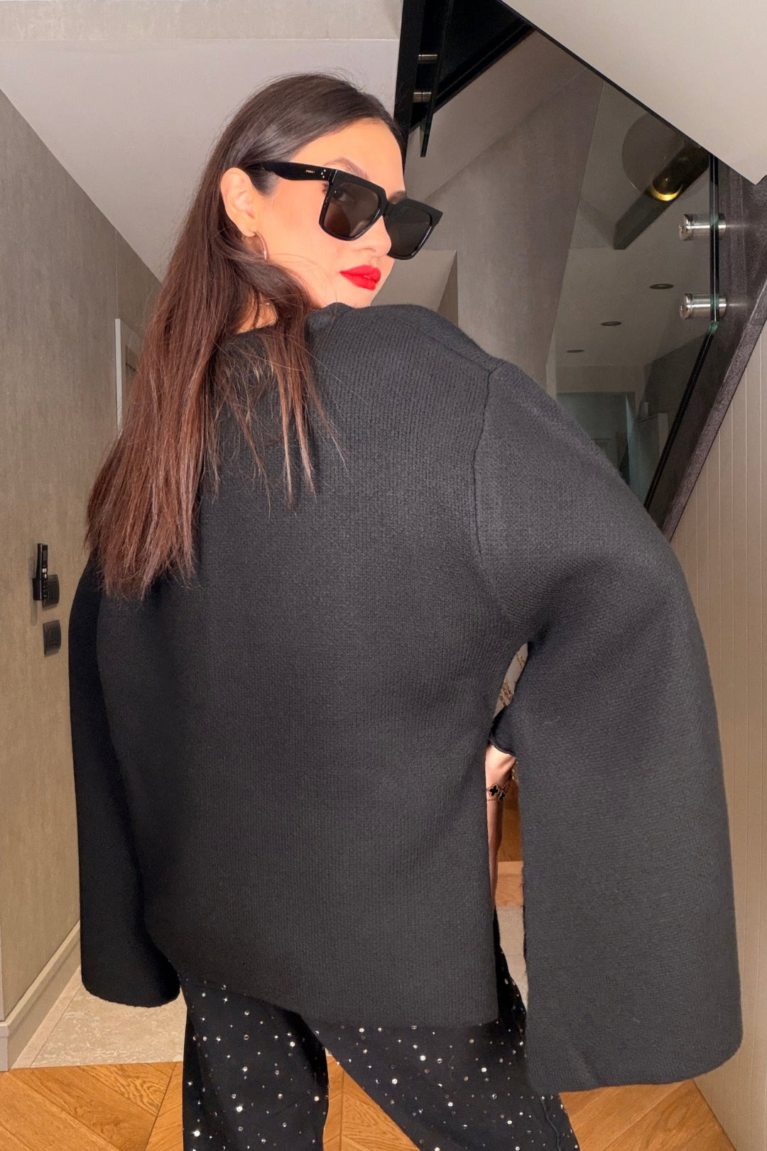 Siyah Yarasa Kol Hırka