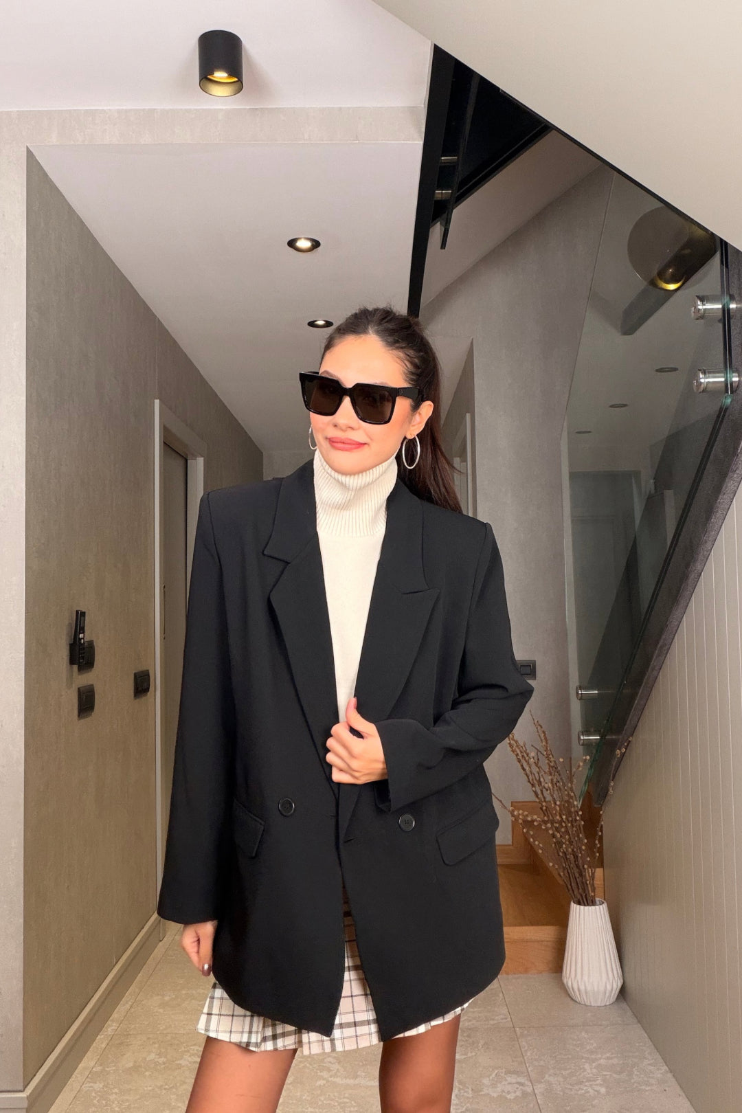Siyah Oversize Ceket