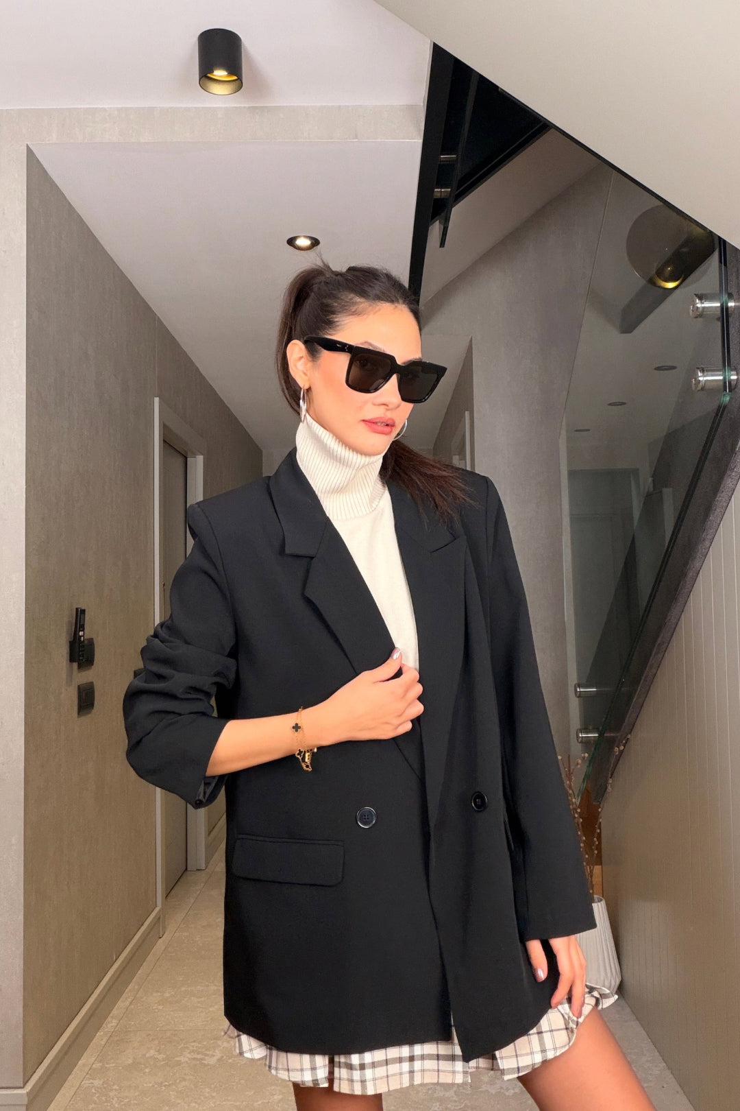 Siyah Oversize Ceket