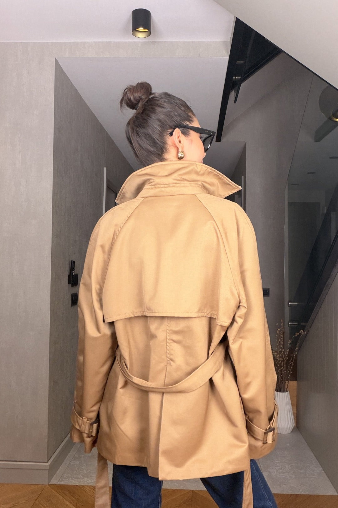 Camel Kısa Trençkot