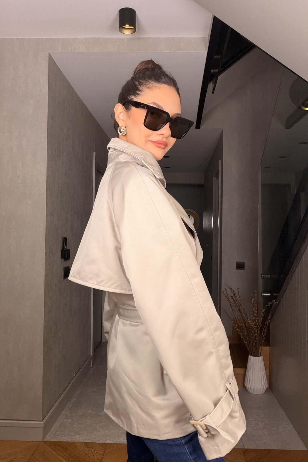 Taş Kısa Trençkot