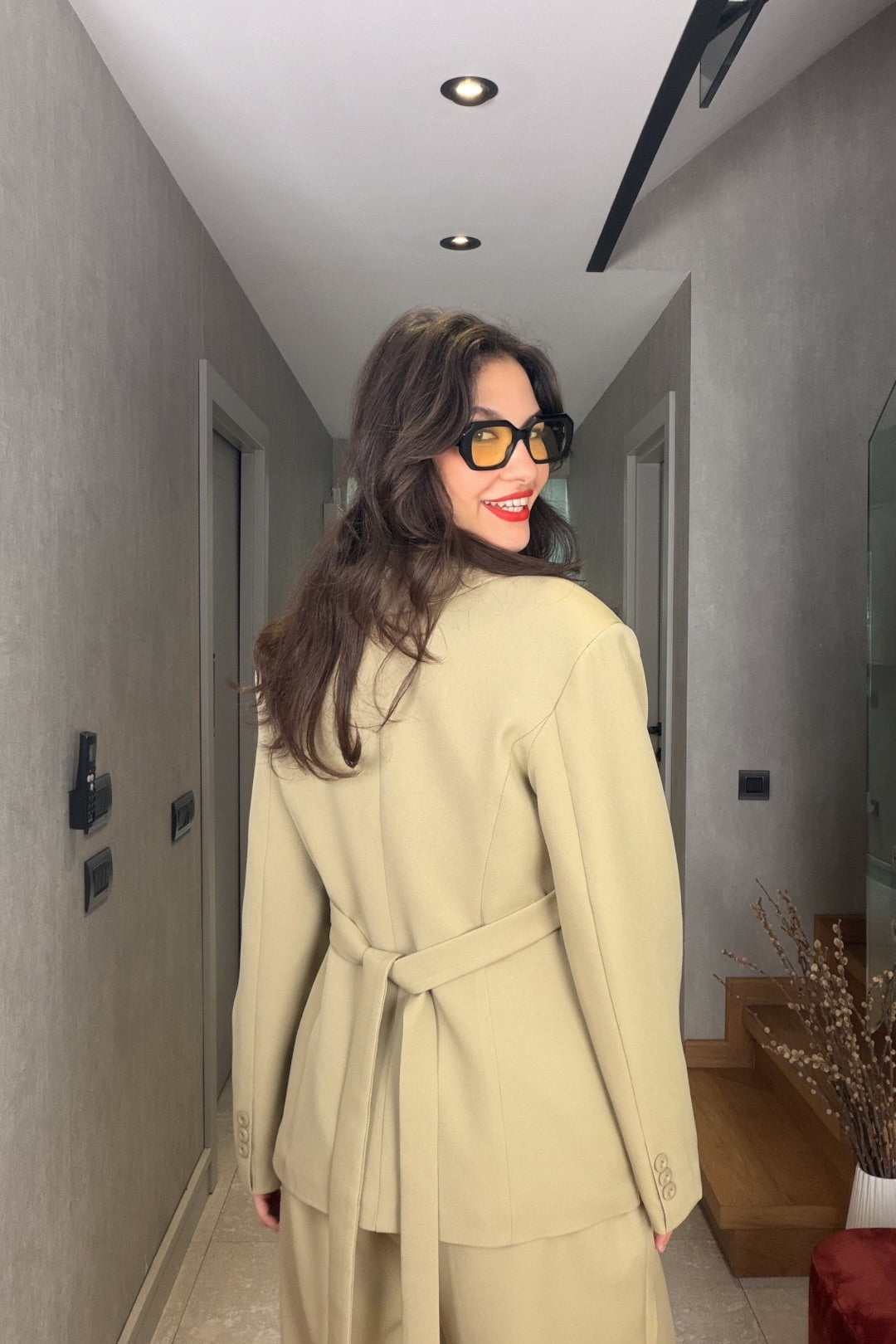 Yeşil Şalvarlı Takım