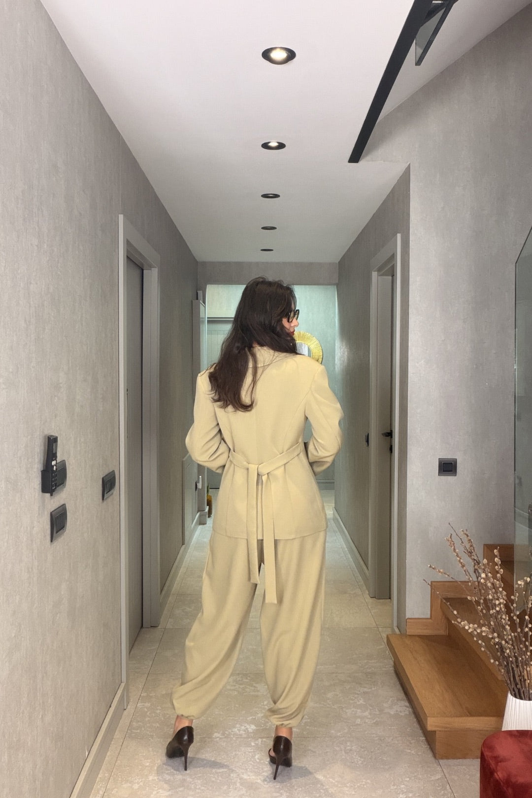 Yeşil Şalvarlı Takım