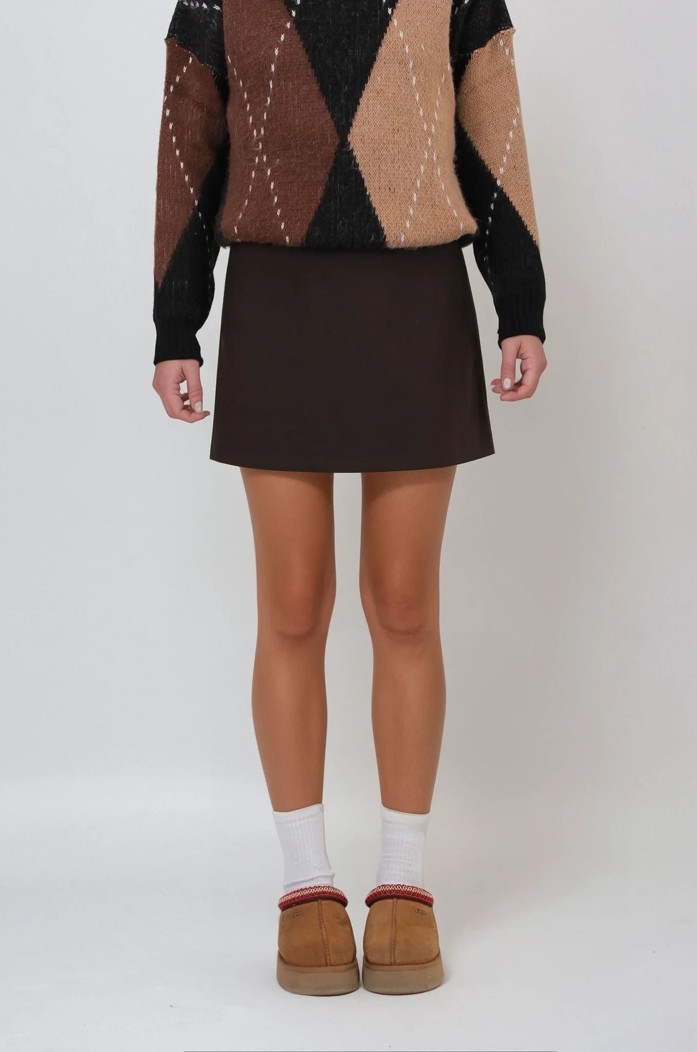 Kahverengi Mini Etek